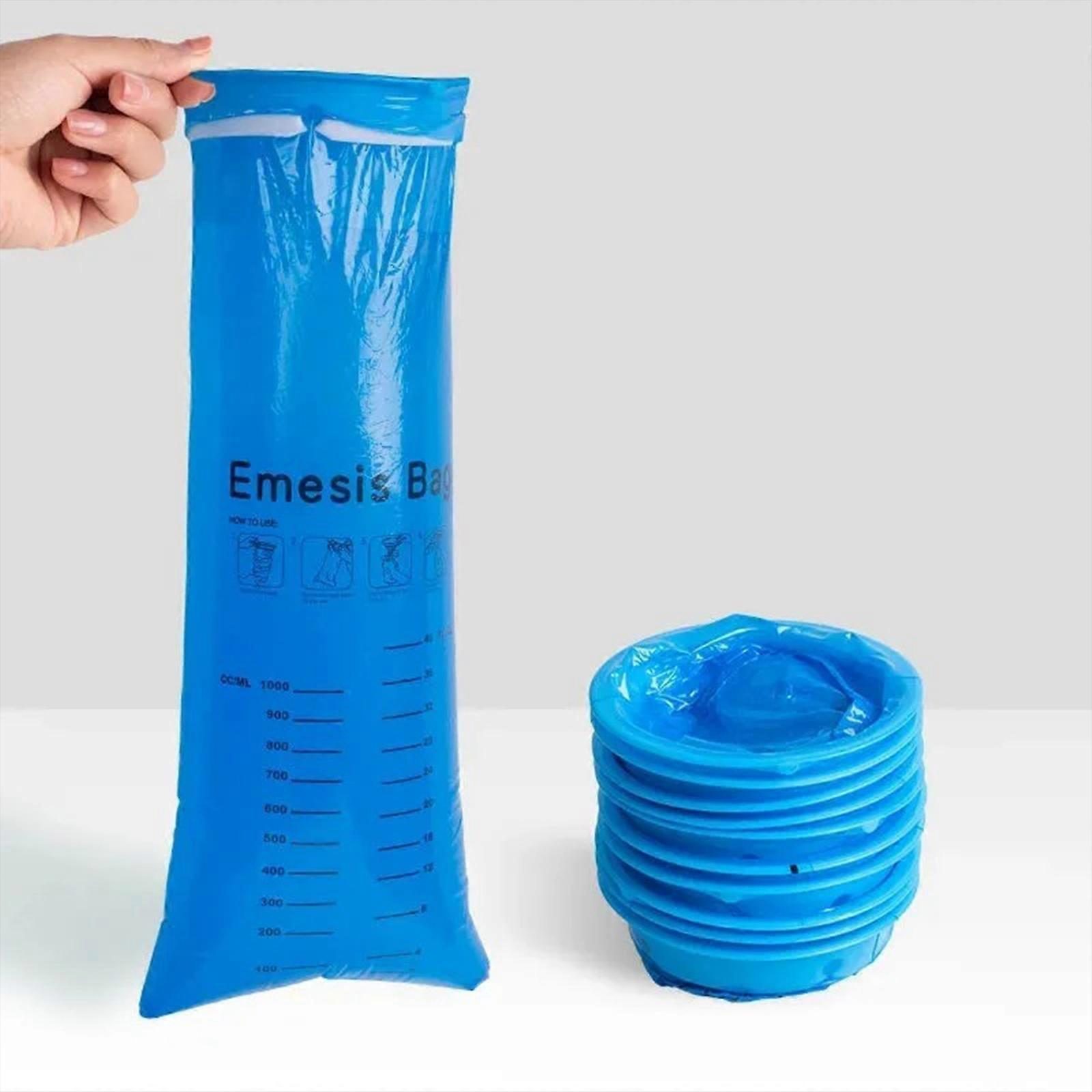 10pcs Brech Bags Burp Bags, Sacs à caca de voiture pour enfants et adultes, Burp Bags 1000 ml Sacs jetables