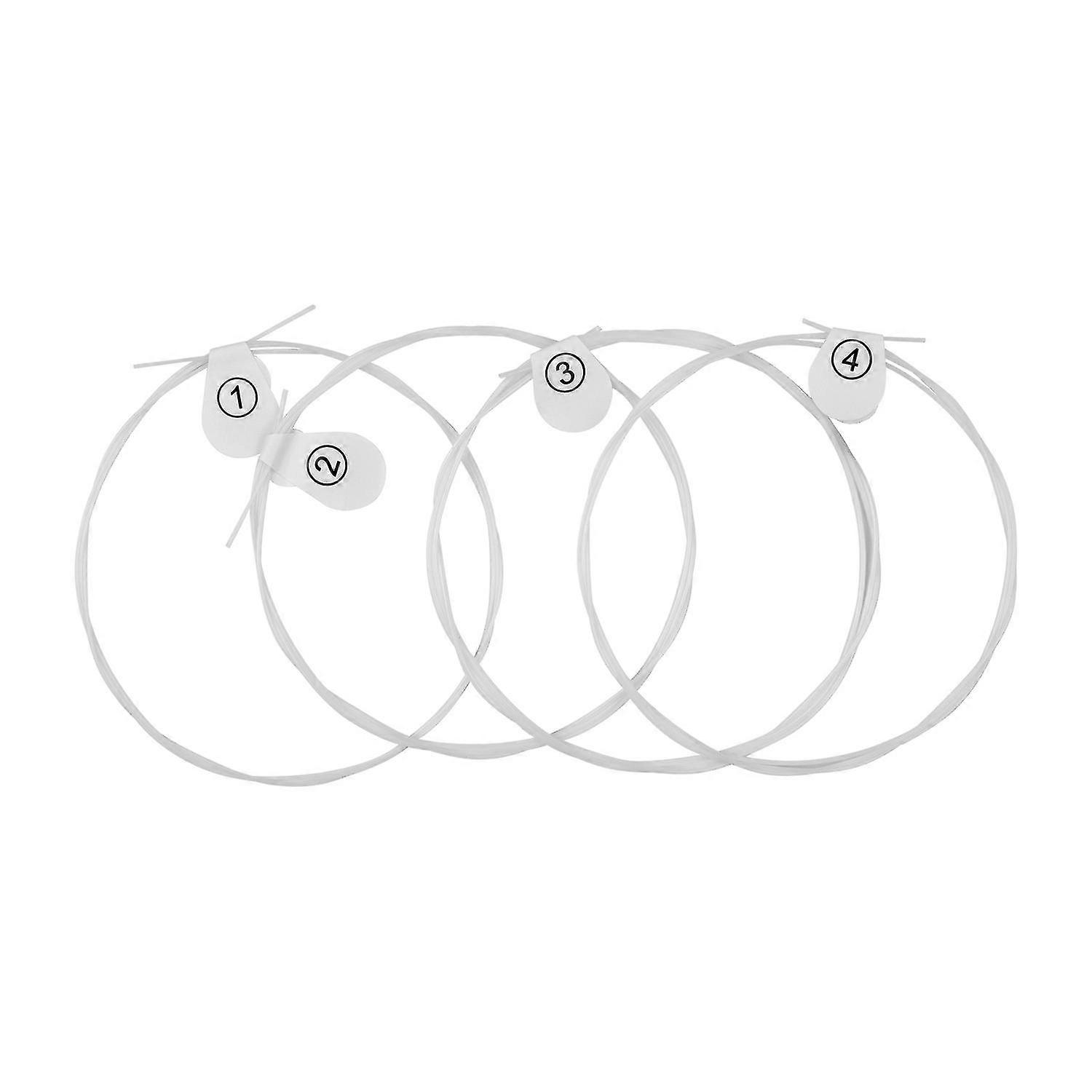 Nylon Ukulele Strings Set 4 Strings Set(.024-.026) Replacement Practice Universal For 23 Inch Concert Ukulele Hard Tension