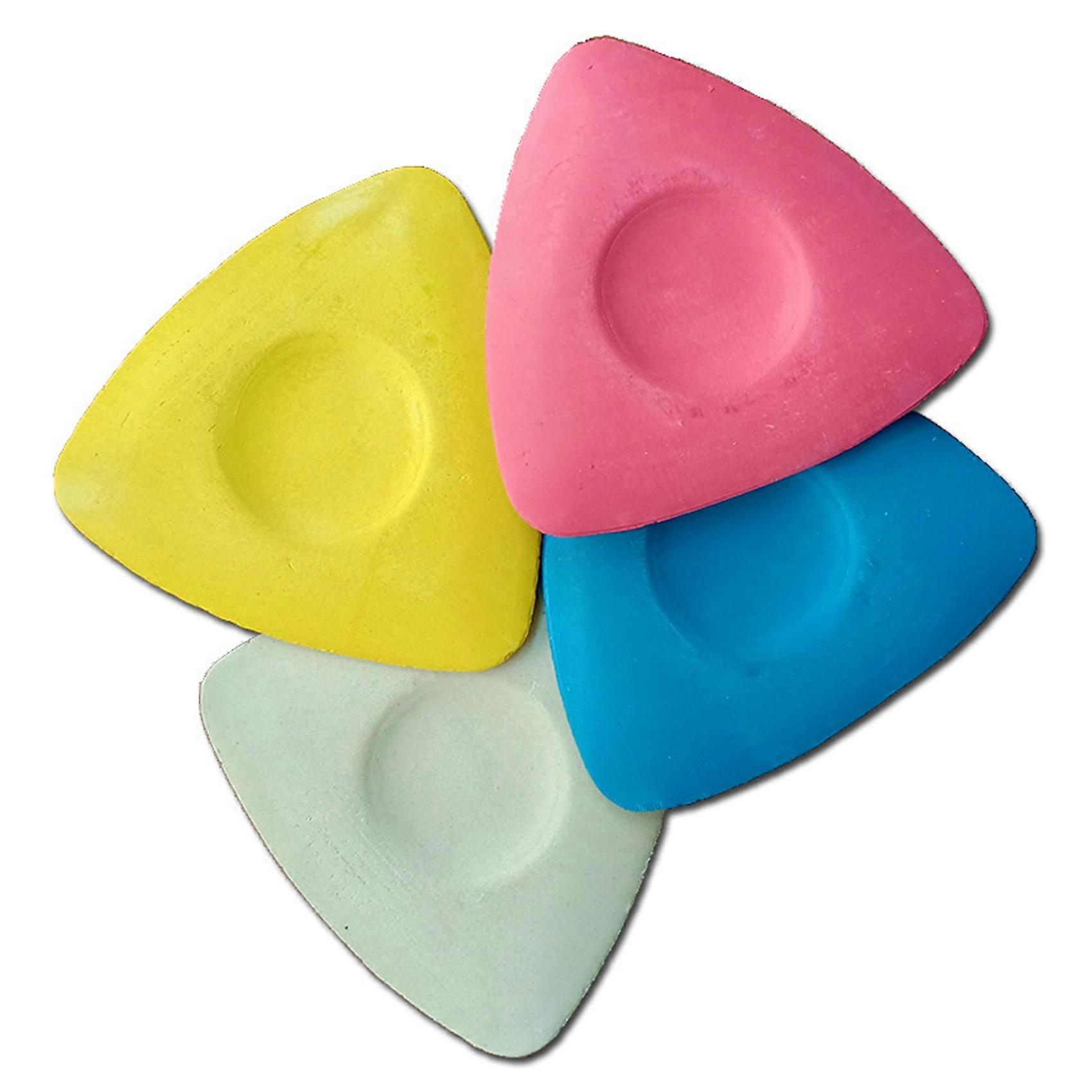 10PCS Professional Triangular Chalk Sewing Fabric Chalk Colored Triple-Cornered Hard and Unbreakabl