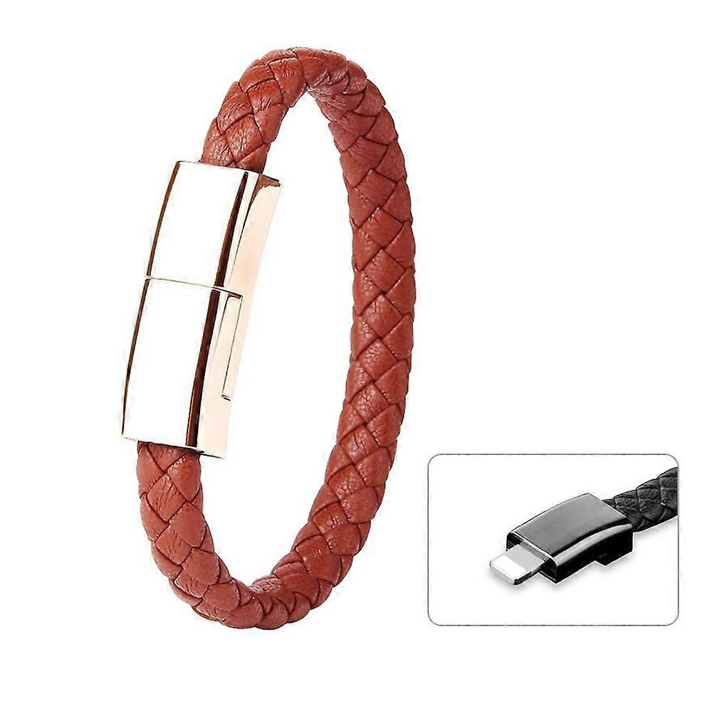22.5cm 3A USB to 8 Pin Creative Bracelet Data Cable