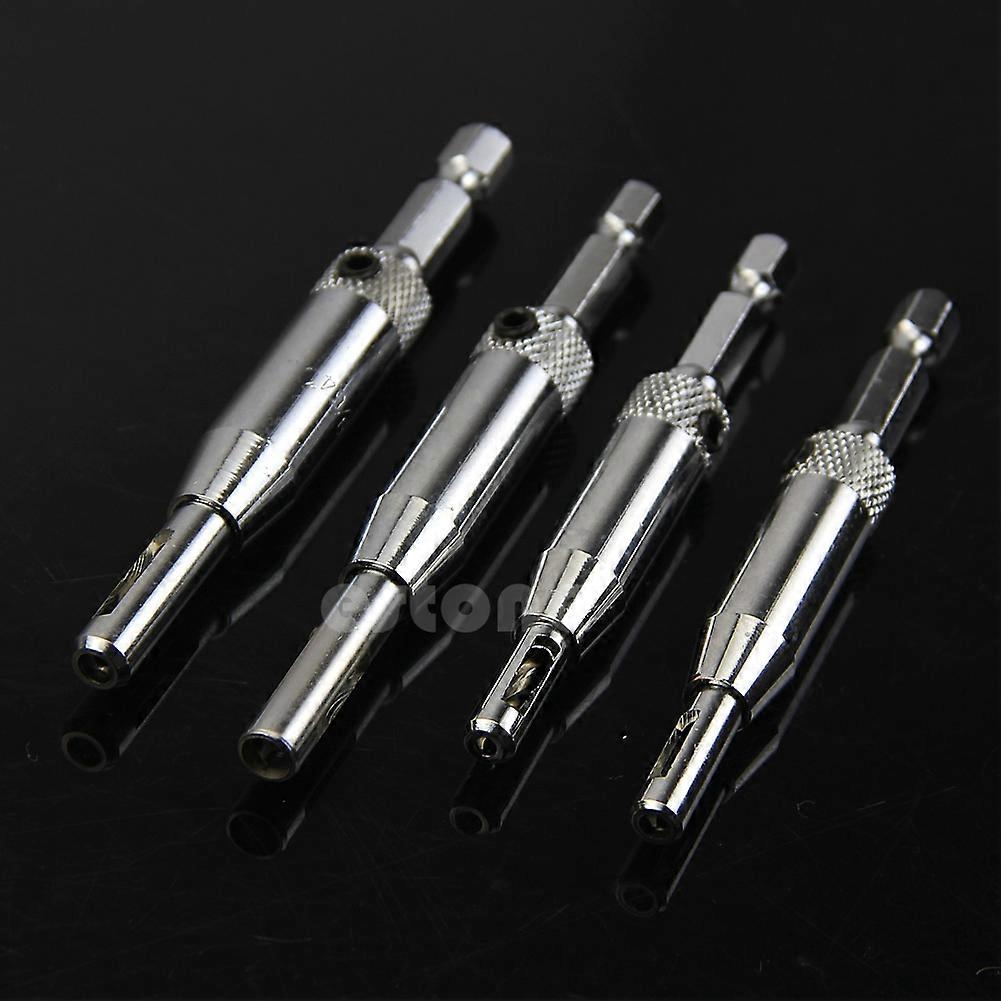 4pcs Self Centering Hinge Drill Bits tools Door Cabinet 5/64" 7/64" 9/64" 11/64"