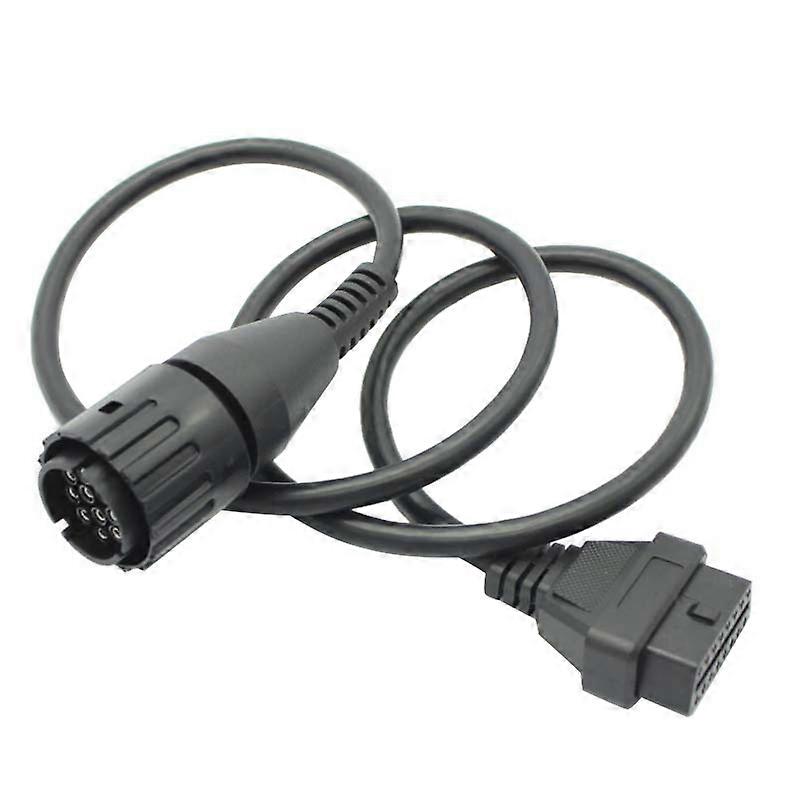 Portable Motorcycle Adapter Cable 10 Pin to 16Pin 2 OBD2 Diagnostic Cable Tool