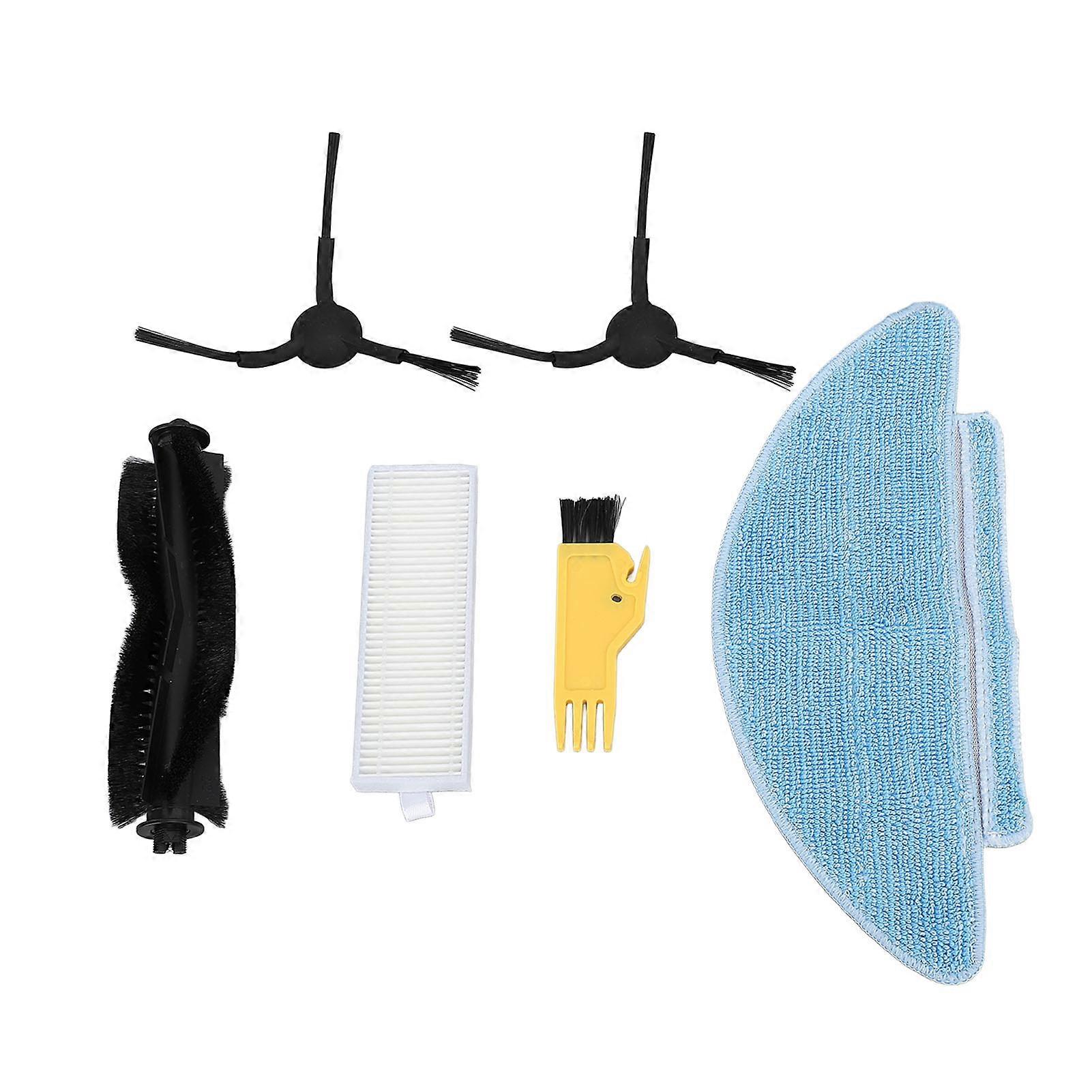 Sweeping Robot Accessory Main Brush Side Brush Flat Brush Filter Mop Brush Kit for Tikom G8000 G8000Pro