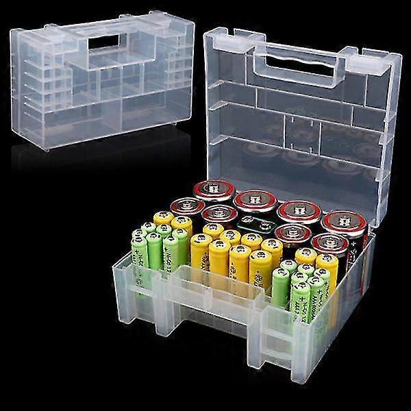 Plastic battery box storage bag Case Organizer for AA AAA C one size