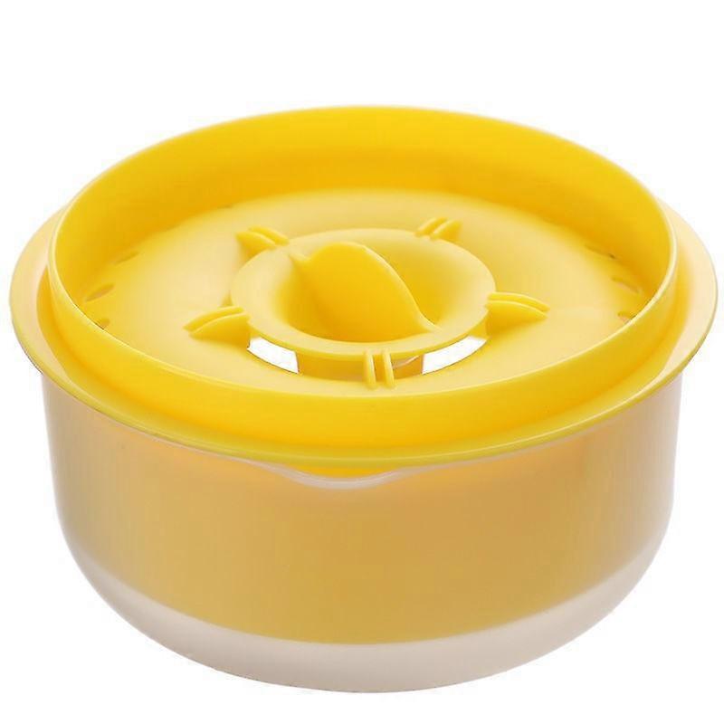 2 pcs Egg White Separator Ceramic Egg Separator Yolk Filter Yolk Separator for Egg Separator Egg White Separator Egg White Separation Filter (Yellow)