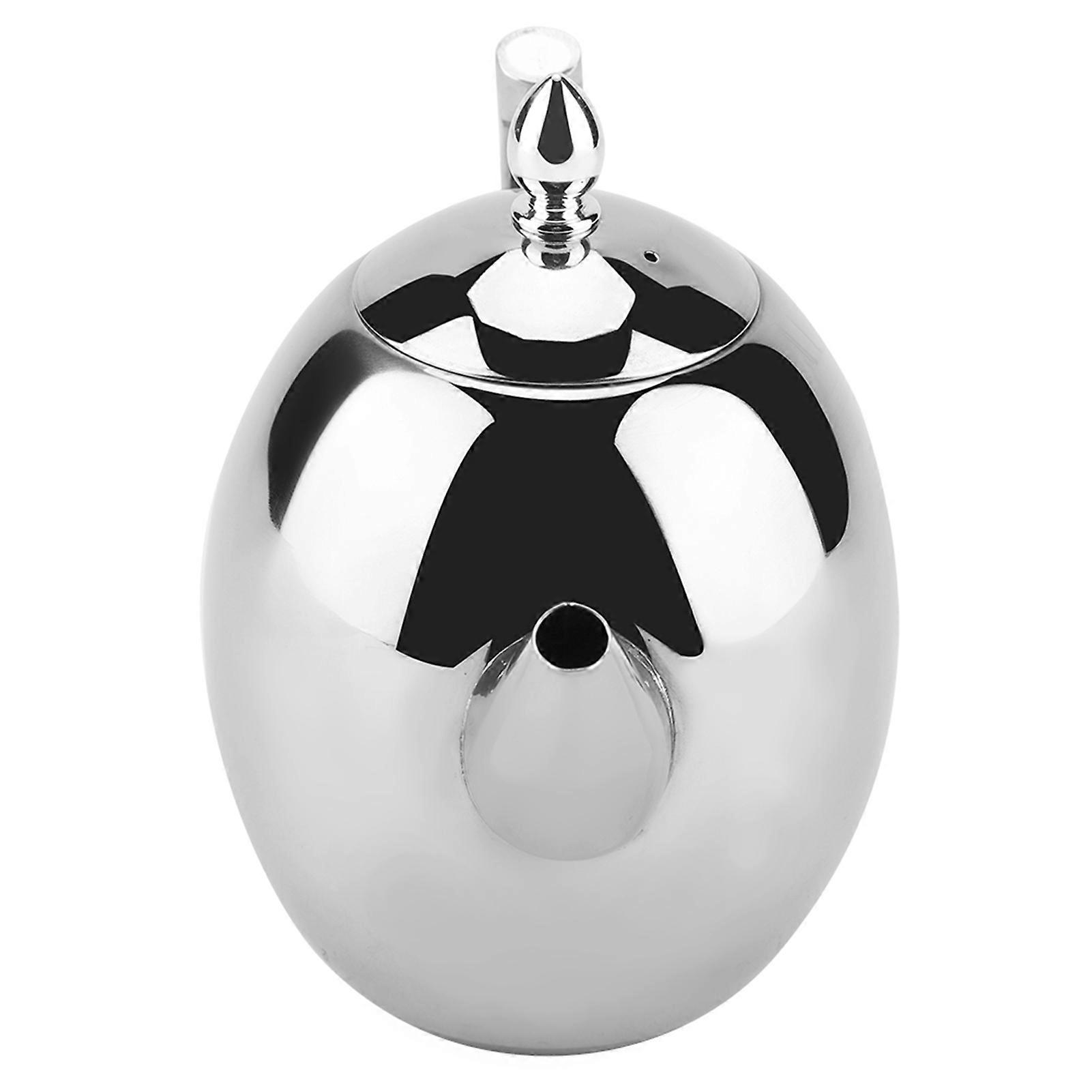 Stainless Steel Teapot Tea Coffee Water Kettle Container with Removable Mesh Filter (1500ml)