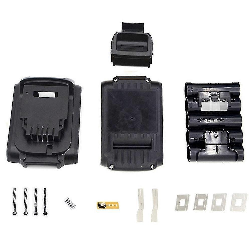 xjBattery Plastic Case Compatible Dcb201 18v 18650 -ion Battery Case