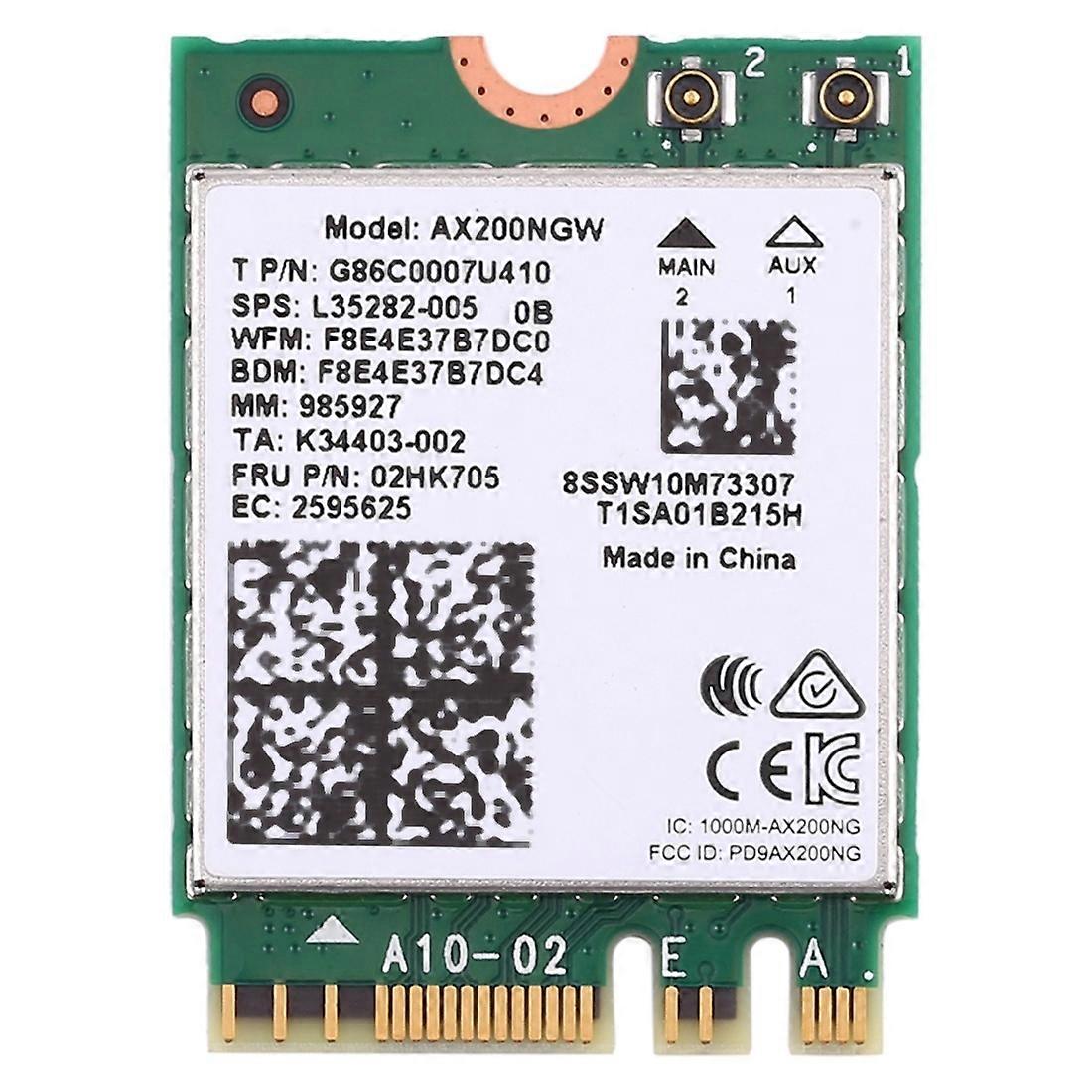 Dual Band AX200 2400Mbps Wireless Bluetooth 5.0 Wifi Network Card