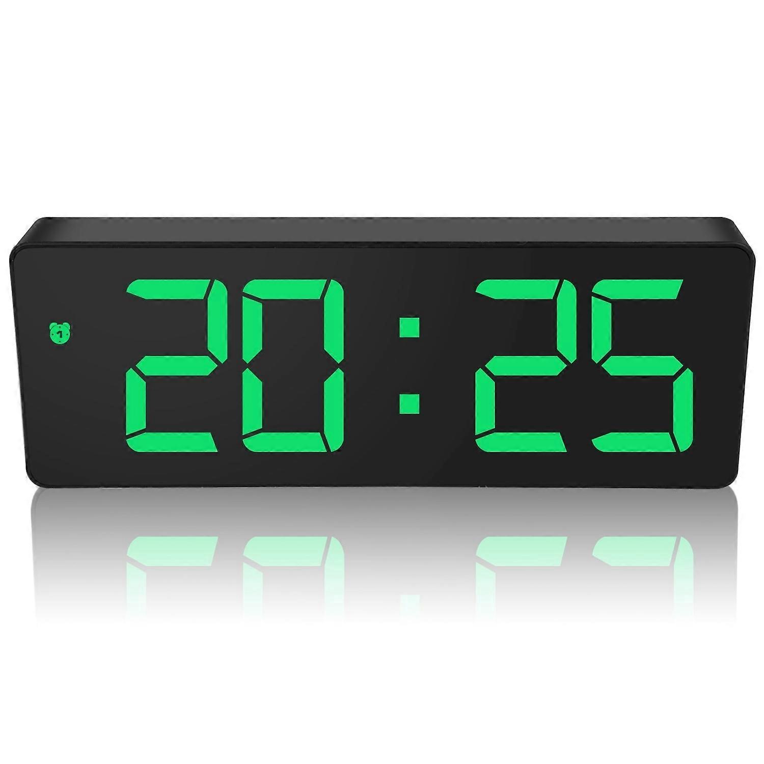 Digital Alarm Clock, Large Led Display Large Digital Alarm Clock For Bedroom Bedside With Usb Charge