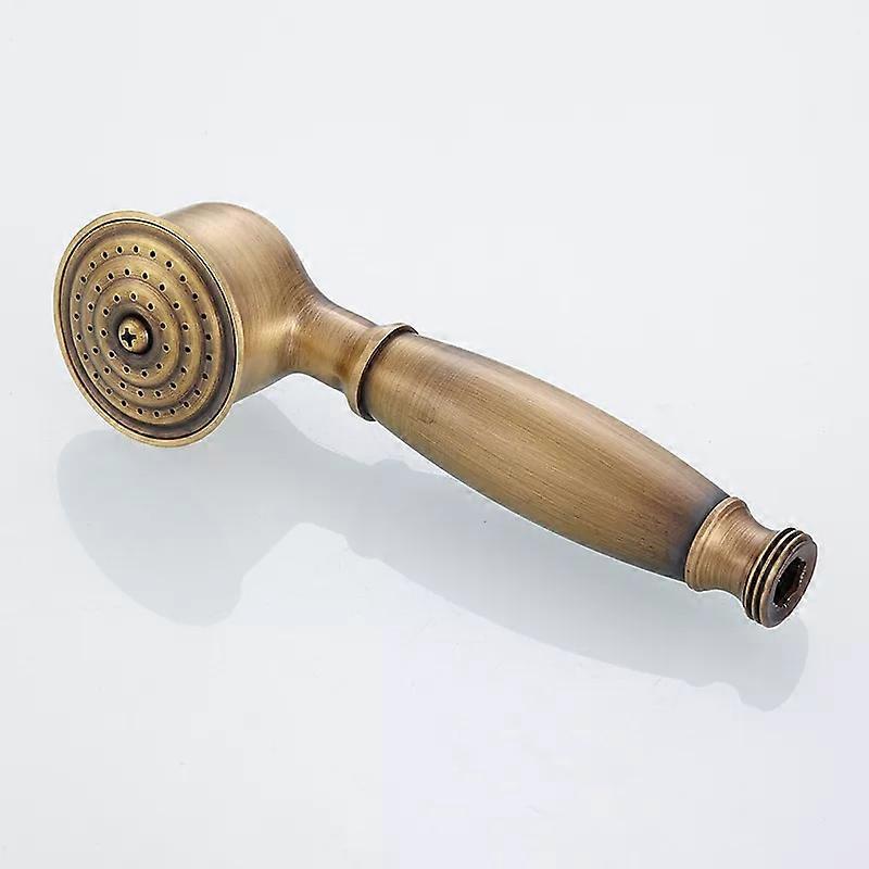 Solid Copper Antique Brass Handheld Shower Telephone Style Bronze Bathroom Hand Shower Head Spray Water Saving With 1.5m Hose
