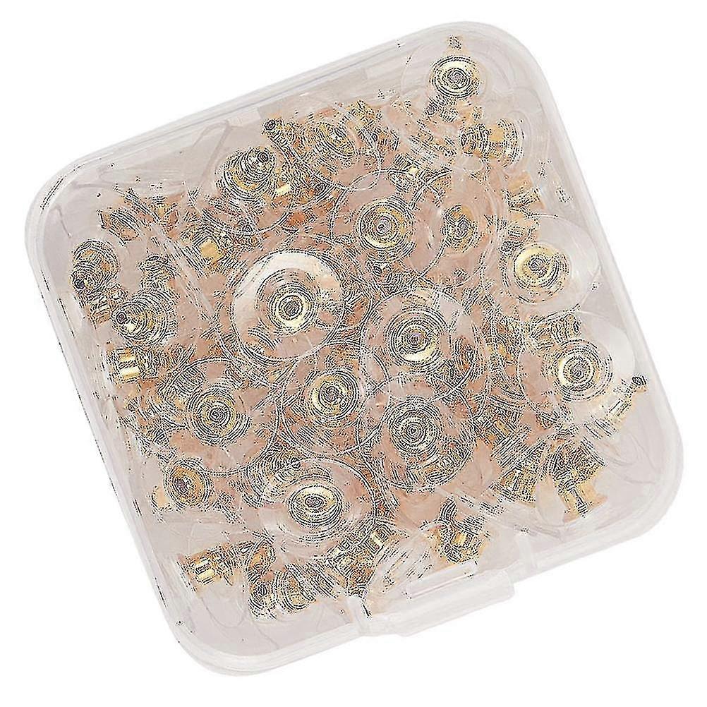 1 Box Earplugs Plastic Earring Backs Rubber Earring Backs Tw