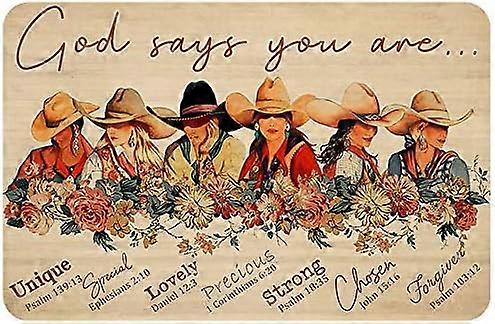 علامة معدنية خمر راعية البقر فريدة من نوعها ولطيفة غرفة نوم جدار الديكور القصدير علامة مطعم بار علامة 12 × 8 بوصة