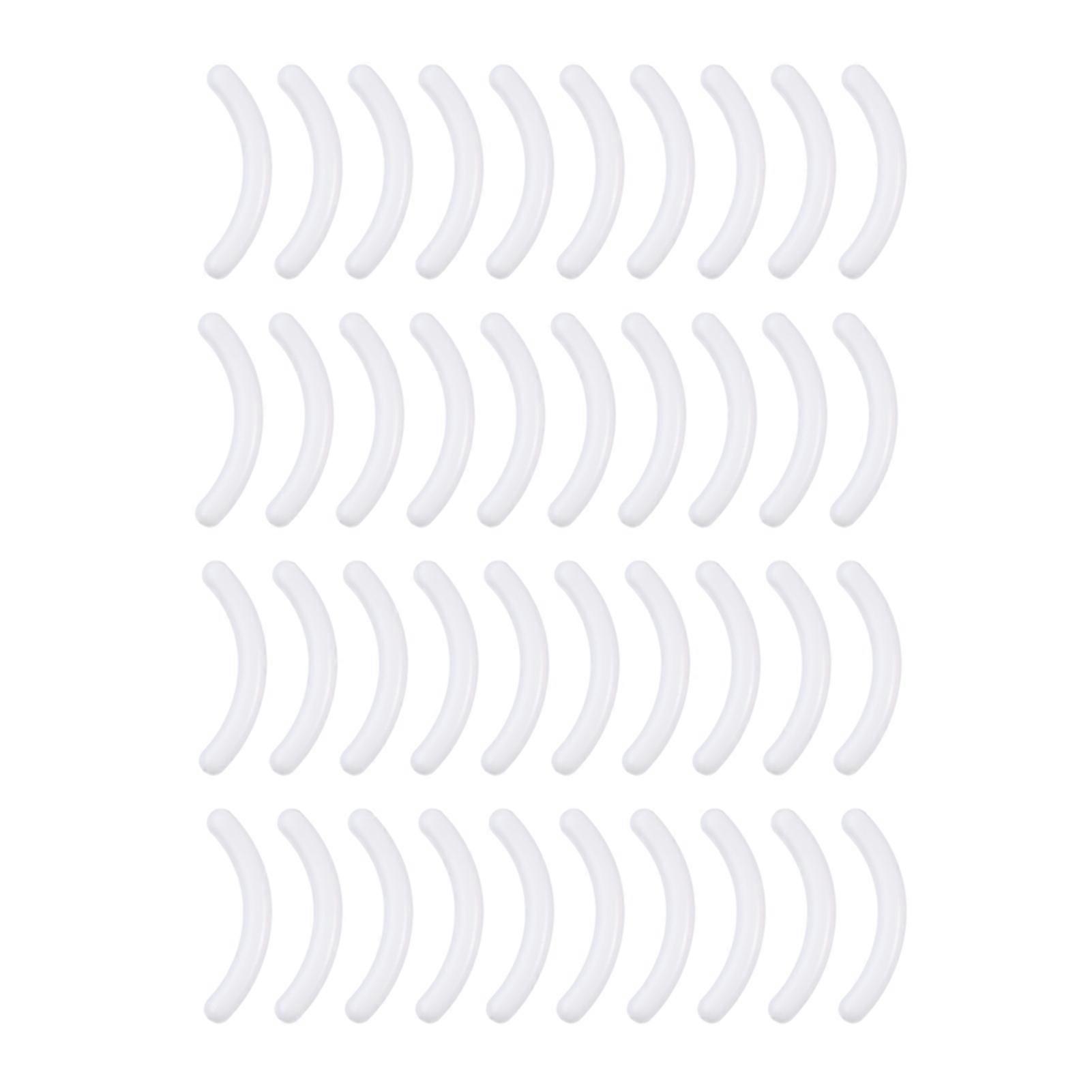 40Pcs Eyelash Curler Pads Fine Workmanship Smooth Surface Heavy-duty Eyelash Curler Refill Replace Pads for Girl
