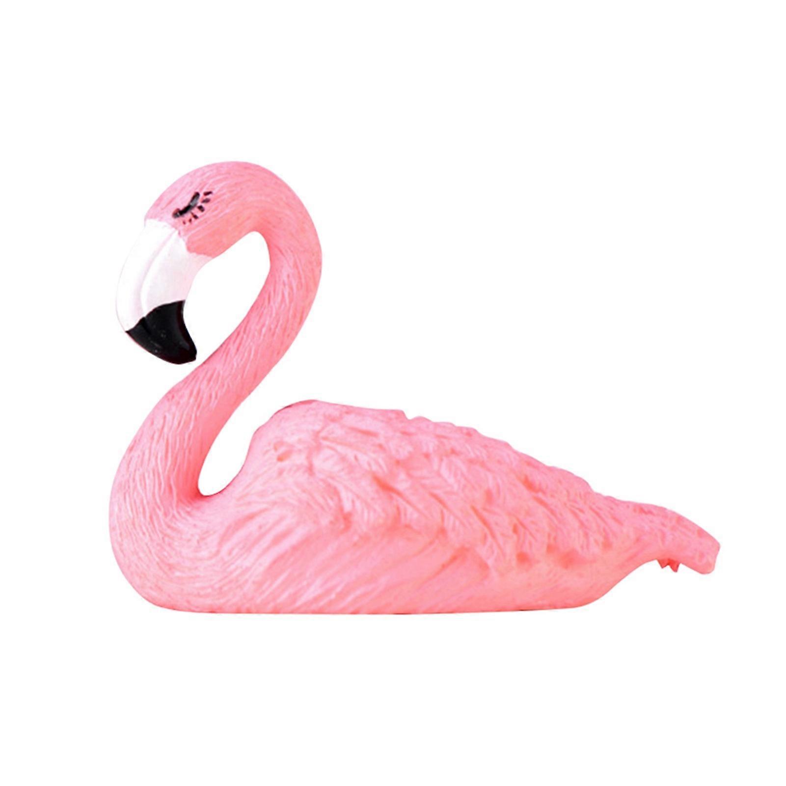 Mini Flamingos Flamingo Shape Long Lasting Mini Size Mini Garden Ornament Micro Landscape Decoration JIKAIX