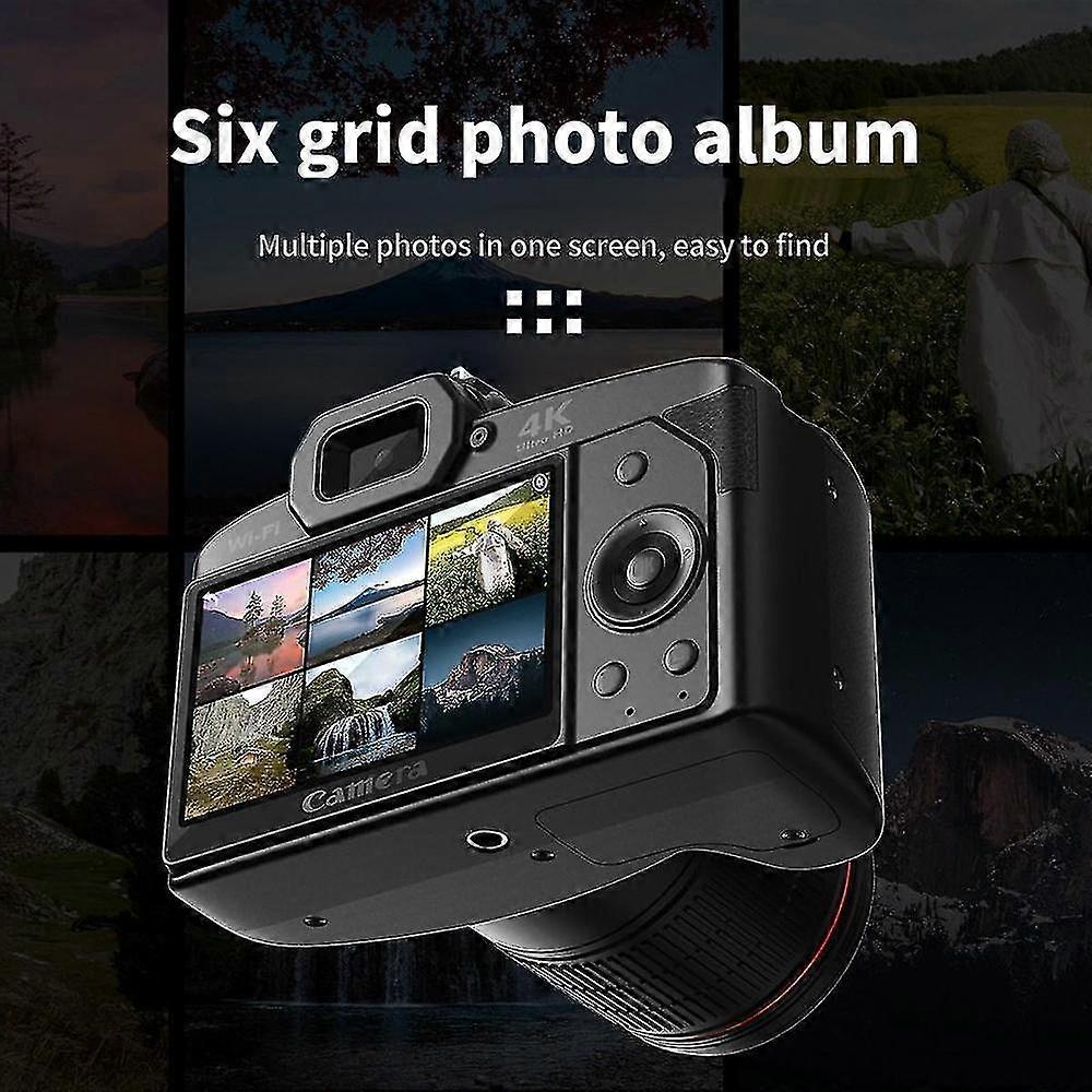 Digital Photography Camera 4k Wifi Web Cam Vintage Vlog Video Recorder 64mp Camcorder Camera Zoom B