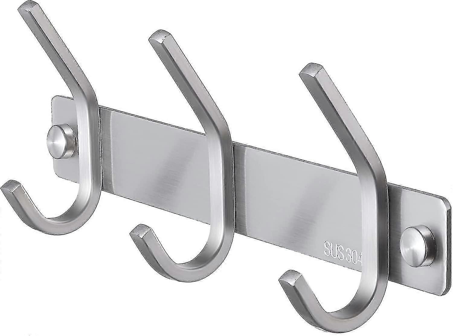 R Coat Rack Mounted Less Steel 3-hook Towel Hook Hook Rack Hook Aespa