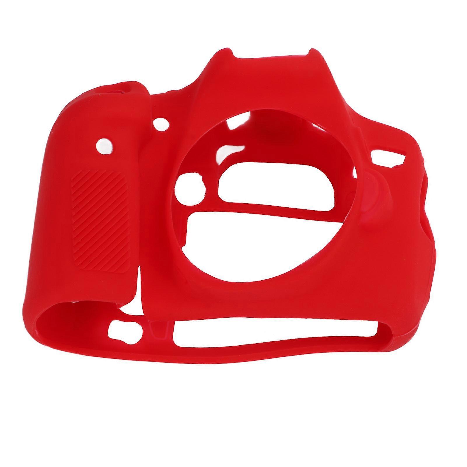 Silicone Protective Housing Camera Case Body Frame Shell Cover Skin for EOS 70D Digital CameraRed