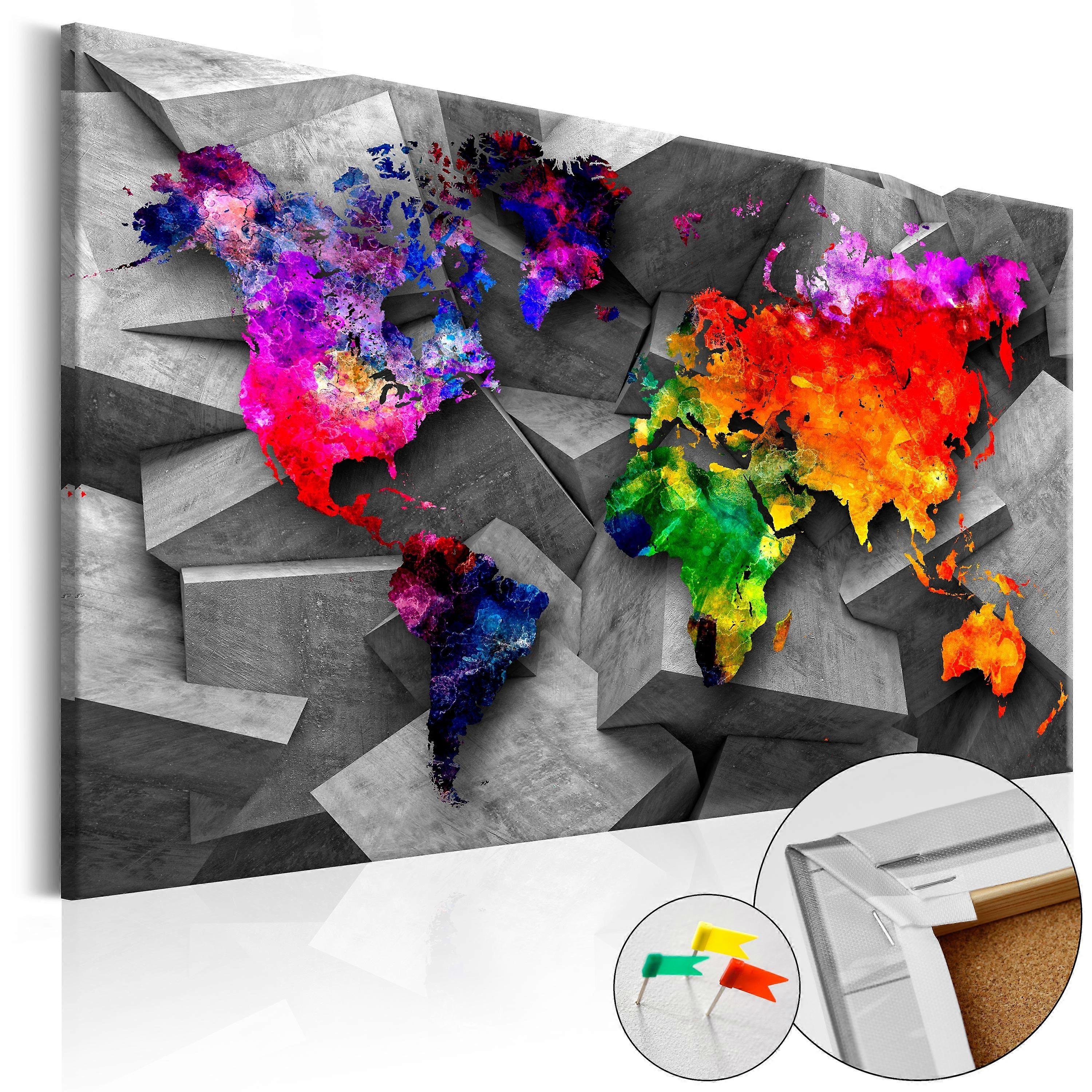 Dekorative Pinnwand - Cubic World