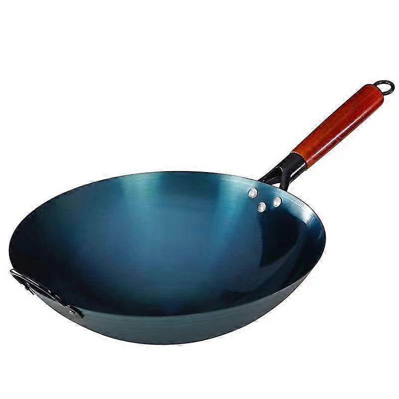 Παλιομοδίτικο σίδερο wok στρογγυλό κάτω σίδερο μαγειρέματος wok οικιακή κουζίνα αερίου μη επικαλυμμένη αντικολλητική wok wok wok 1pcs.