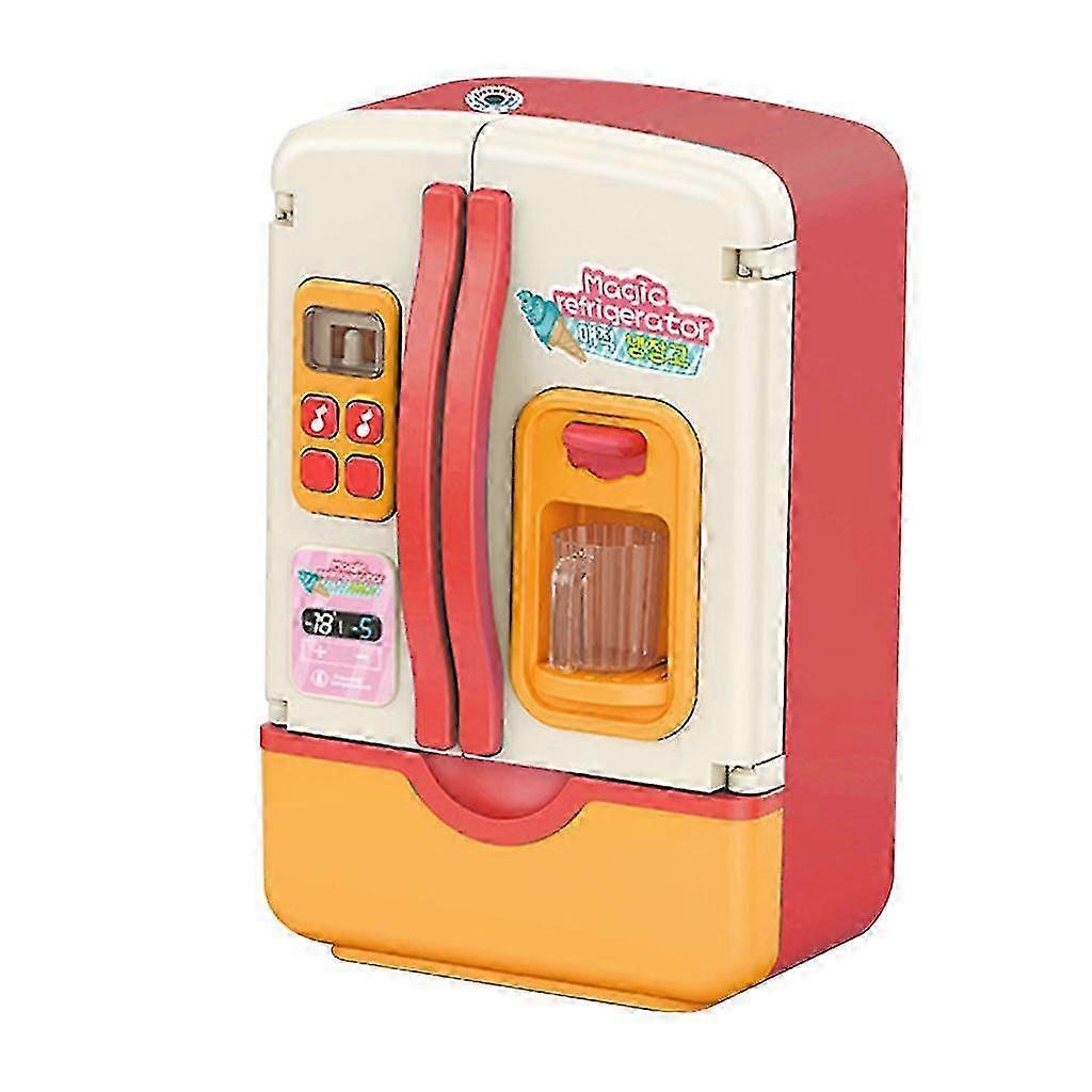 Simulation Refrigerator With Sound Light Electric Toy Refrigerator Desktop Toy