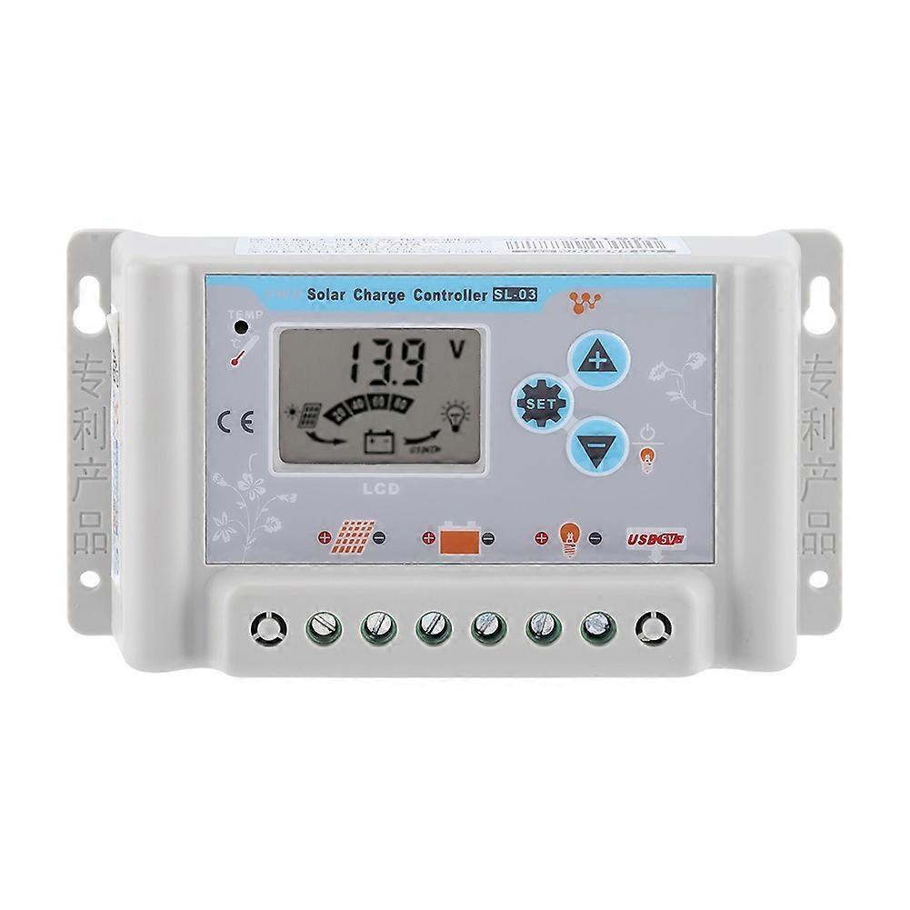 12V 24V Solar Charge Controller LCD Display Solar Controllers with USB (SL03-20A)