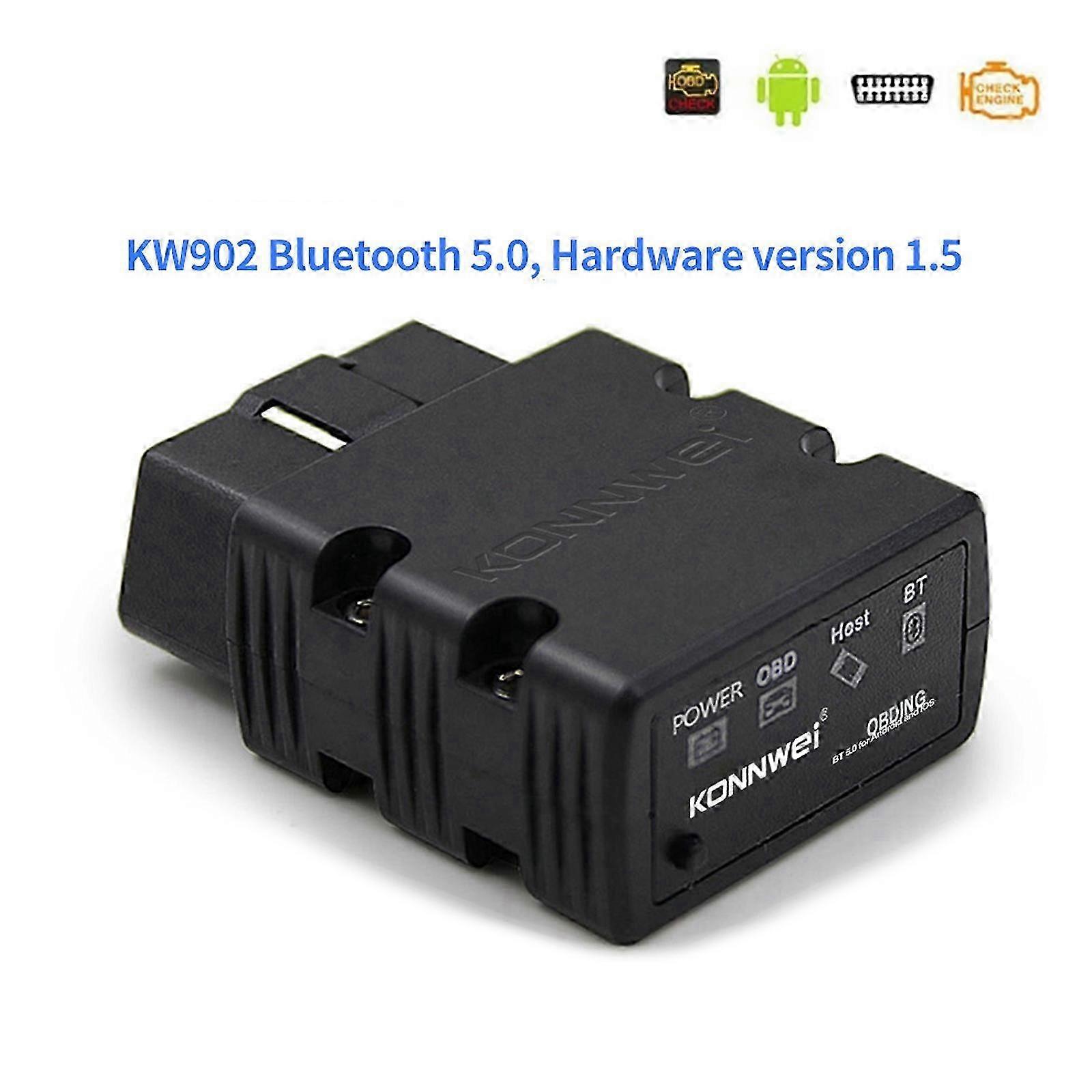 Bluetooth OBD2 Scanner for Android Devices, Torque Car Fault Code Reader