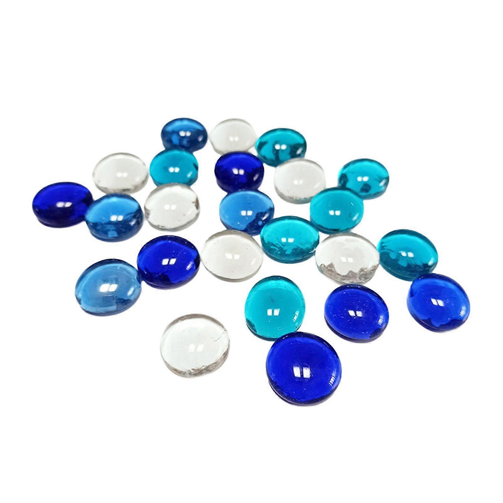 110 יחידות 500 גרם זכוכית אבן מגוון צבעים אגרטל מילוי אקווריומים DIY מלאכת יד מחזיק פמוטים קישוט כחול שקוף סט חרוזים דקורטיבי