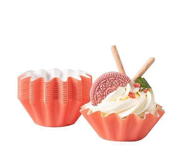 Baking cake oil paper tray hard paper cup packaging 50 pcs