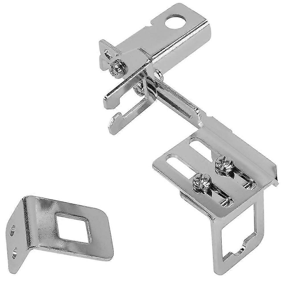 Throttle Cable Bracket, 2pcs Adjustable Throttle Cable Bracket Kickdown Chrome Throttle Cable Mount