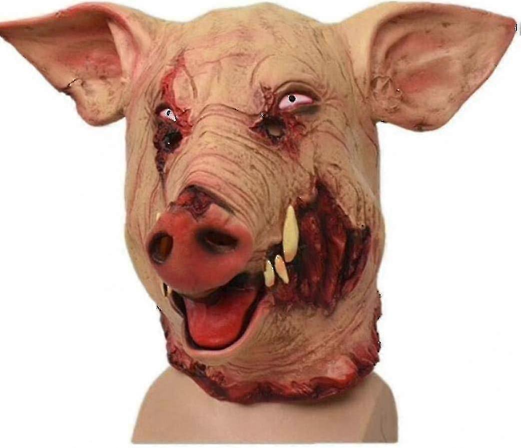 ピッグヘッドハロウィーンホラーマスク怖い動物のヘッドギアハロウィーン
