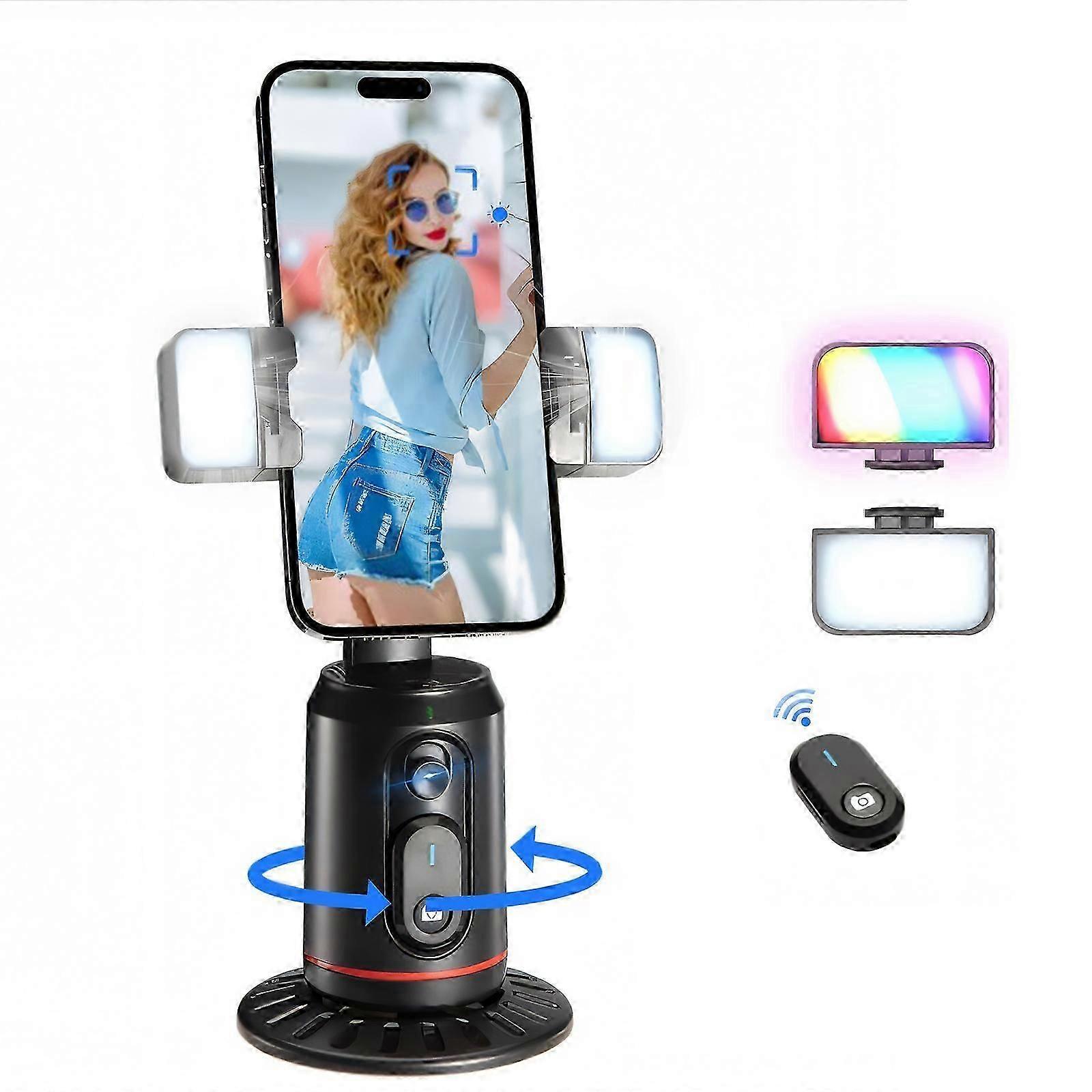 Auto Face Tracking Tripod Holder 360 Rotation Face Body Phone Camera Mounted