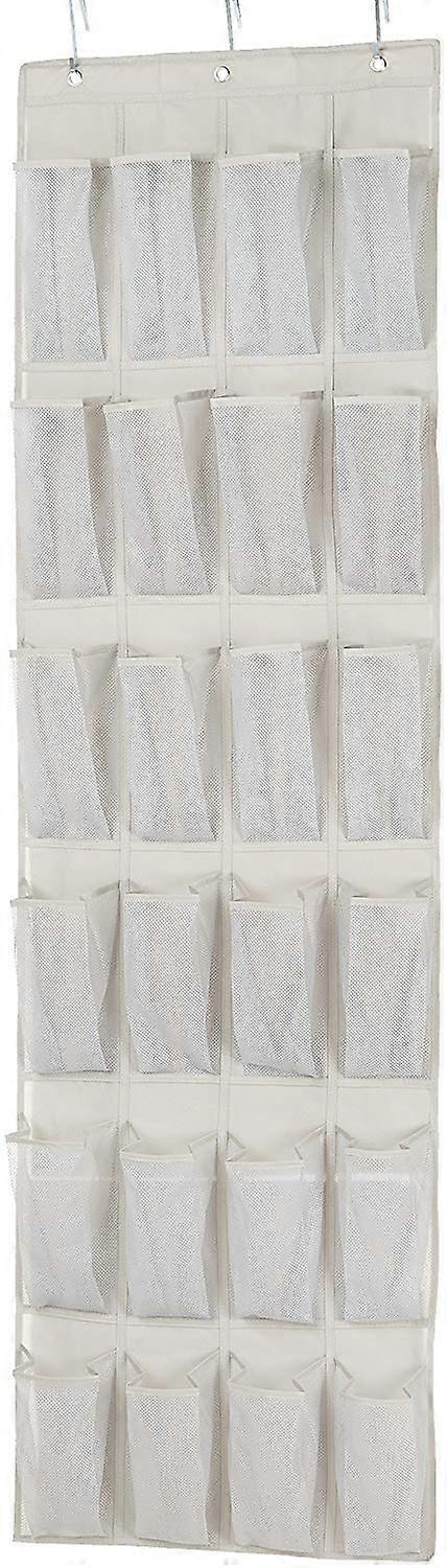 24 pocket shoe rack for organizing shoes behind the door