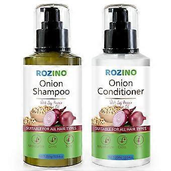 Onion Conditioner + Onion Shampoo Set for Hair Growth & Anti Hair Loss, Deep Conditioner for Color Treated Hair, Anti Frizzy Moisturizing Gentle Scalp