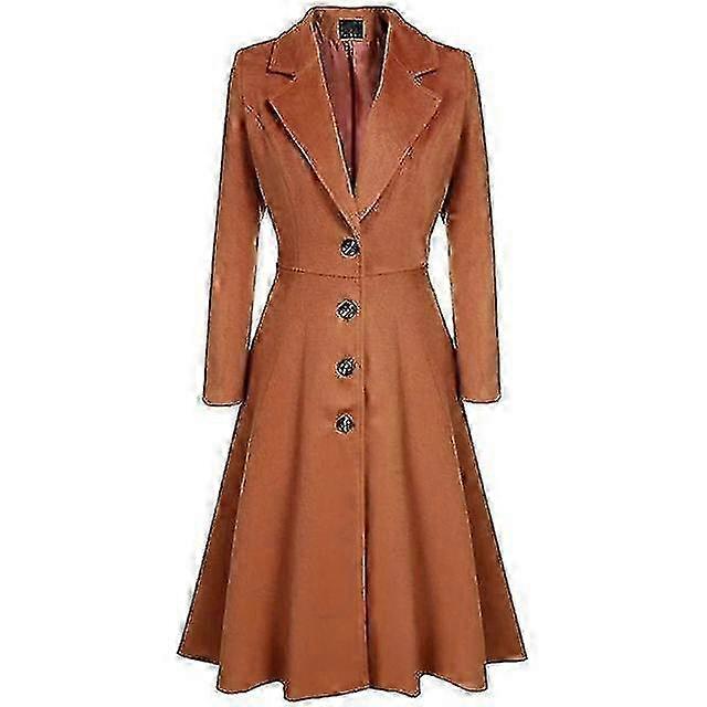 أزياء إنجلترا نمط سترة واقية المرأة الخريف والشتاء أنيقة معاطف الخندق طويلة ضئيلة الصوف ملابس خارجية عارضة اللباس سترة f26