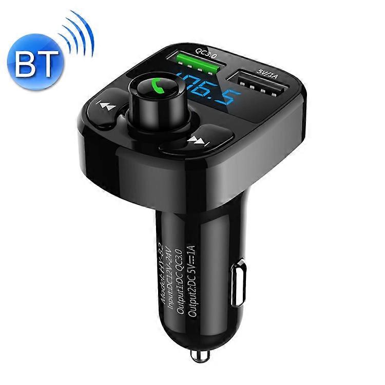 HY82 Car MP3 Bluetooth Receiver Dual USB Car Charger, Specification: Fast Charge Version HY82 Fast Charge Version