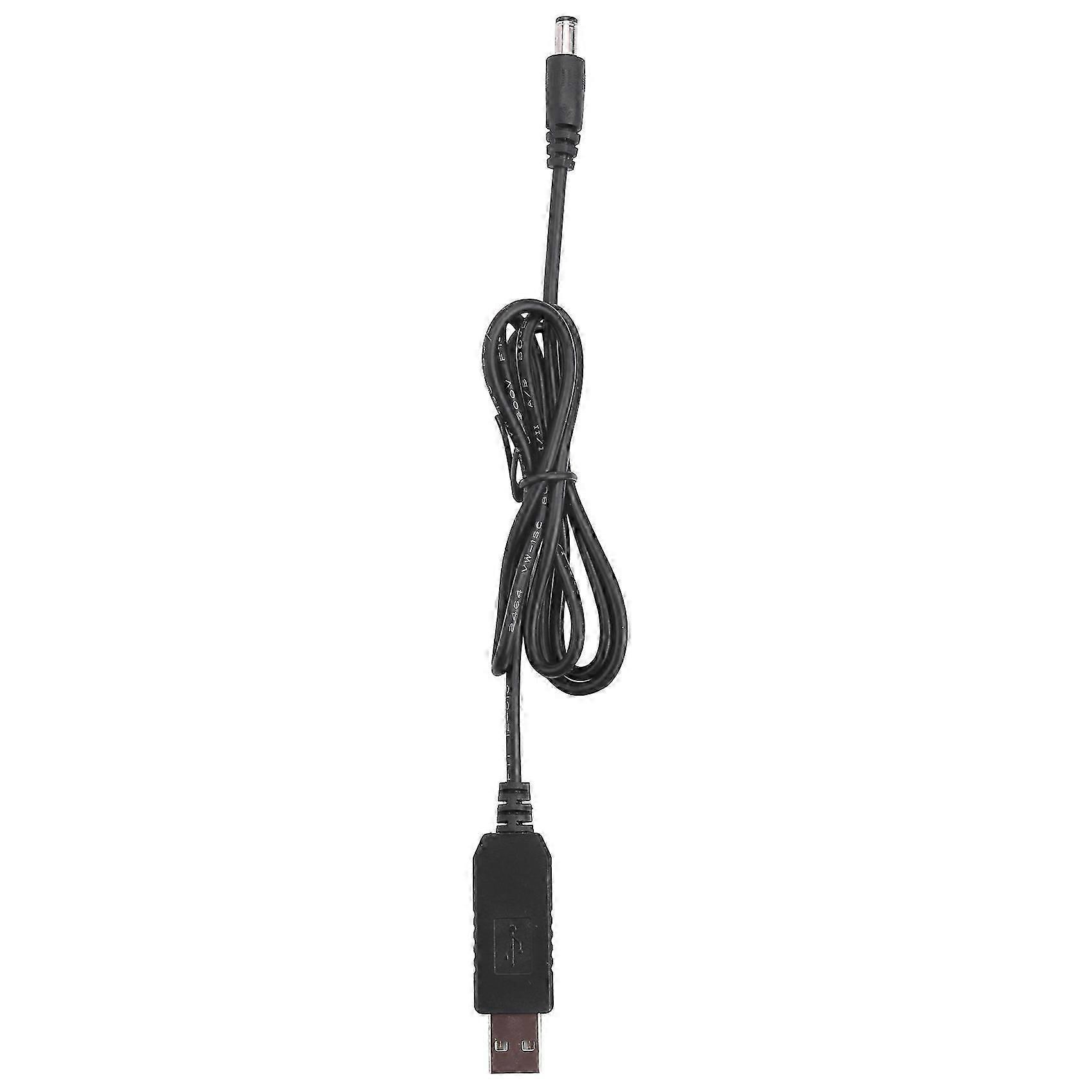 USB DC 5V إلى DC 12V 2.1mm X 5.5mm وحدة تحويل العاصمة برميل ذكر موصل جاك كابل الطاقة التوصيل ، USB إلى العاصمة كابل -1M (5V إلى العاصمة 12v)