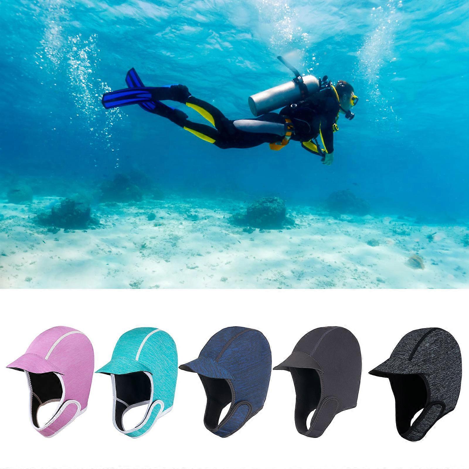 Capuche de Plongée Thermique en Néoprène 3mm Chapeau de Combinaison Chaud pour Sports Nautiques