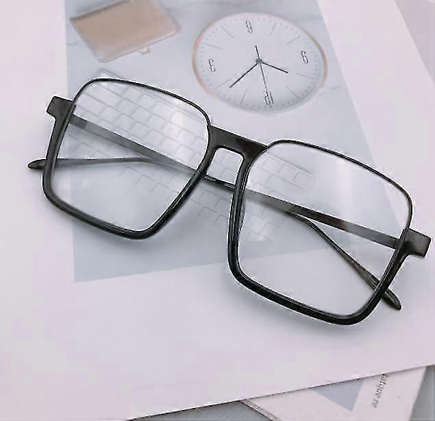 Women's Personality Big Frame Sunglasses Fashion Net Red Street Shooting Sunglasses Plain Retro Square Anti-blu-ray Glasses