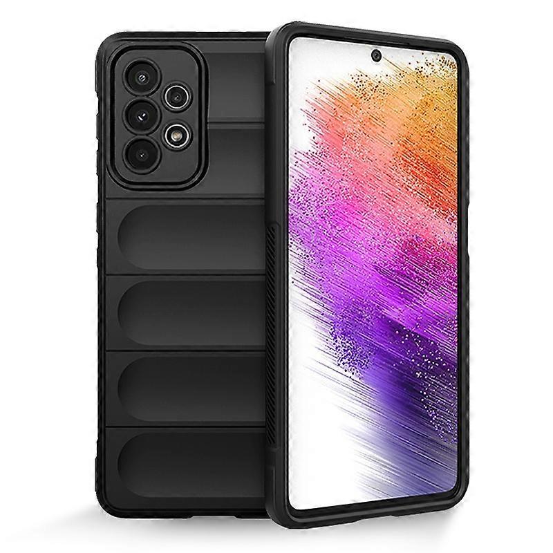 For Samsung Galaxy A73 Magic Shield TPU + Flannel Phone Case