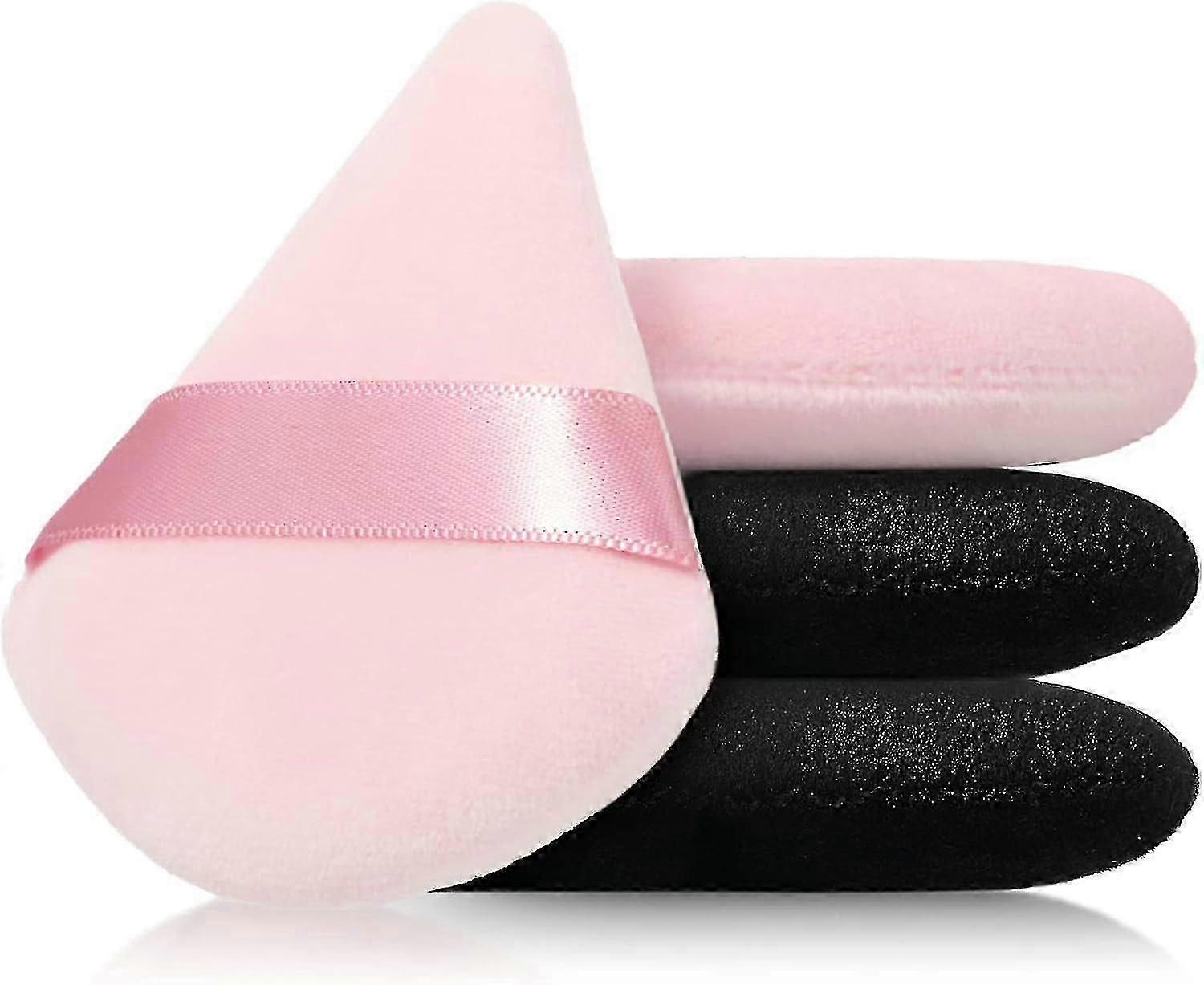 Triangle Make-up Lose Puder Schwamm Puff Make-up Zubehör (schwarz) 4 Stückp