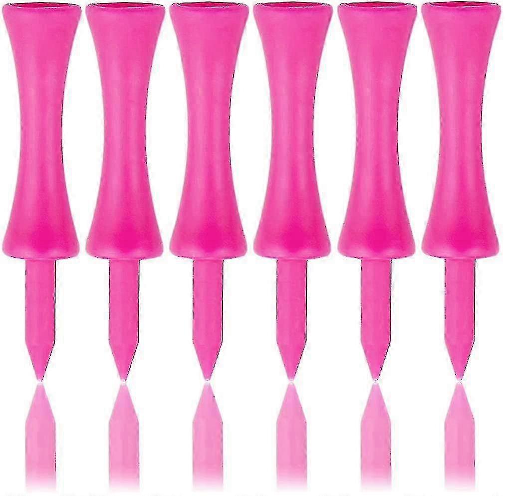 100 Count Roze Plastic Golf Tees Van 57mm