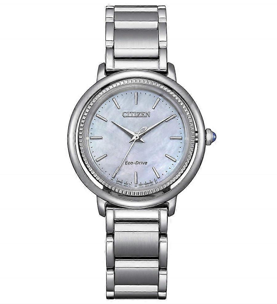 Citizen L Em1100-84d Women's Eco-drive Watch - 31mm Mother Of Pearl Dial, Stainless Steel Bracelet
