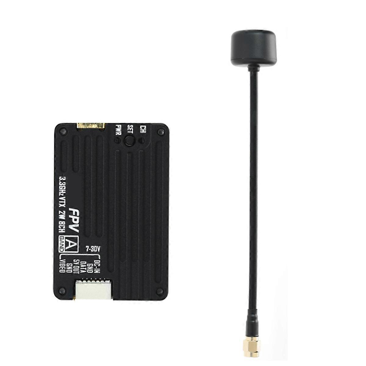 3.3G 2W VTX+Antenna Kit FPV Transmitter for RC FPV Drone Multi-Rotor