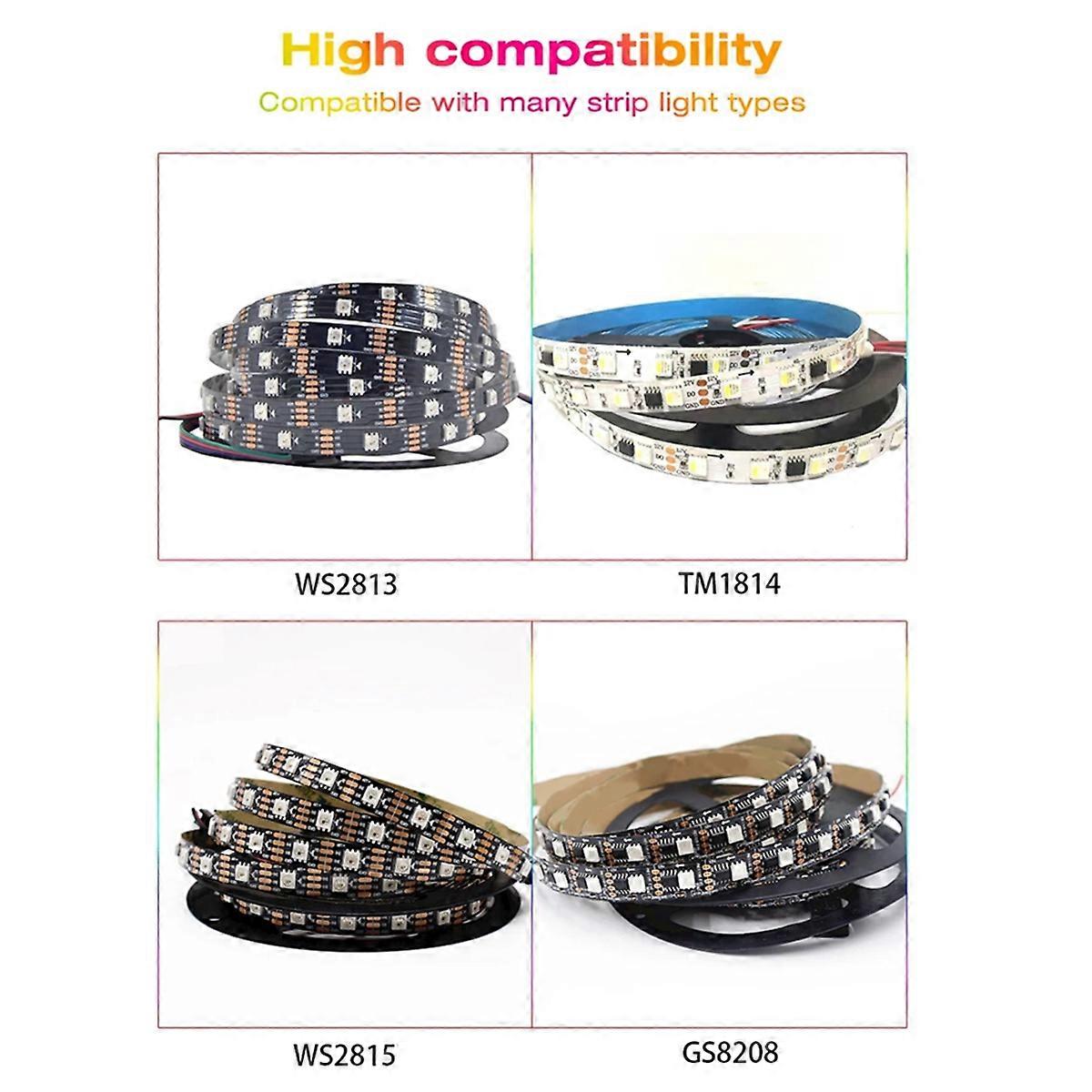 GLEDOPTO ESP32 WLED LED Controller DC5-24V DIY Dynamic Lighting Mode