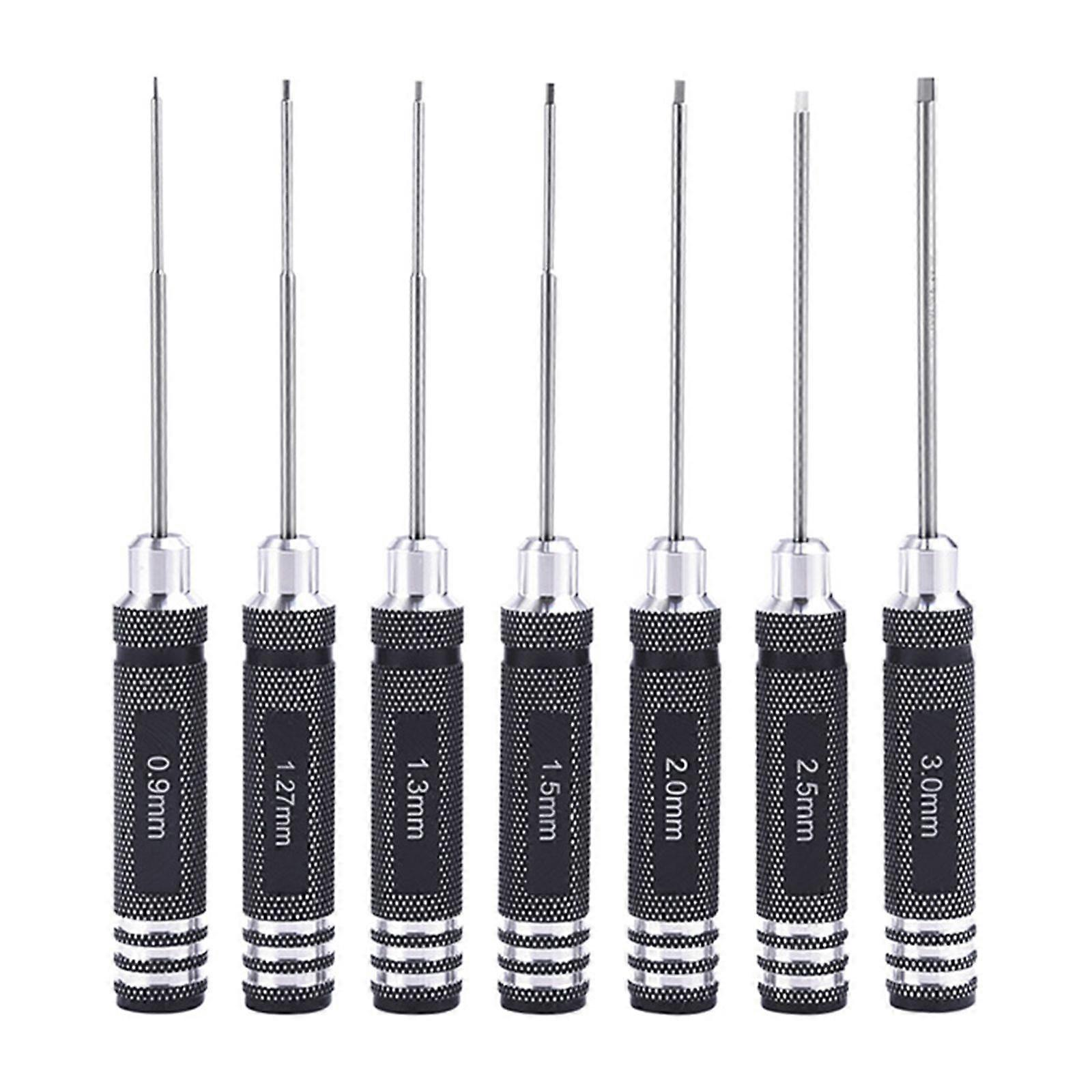7x Practical Hex Screwdriver Tools Allen Driver 0.9/1.27/1.3/1.5/2.0/2.5/3.0mm