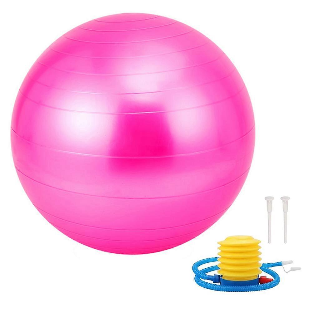 Core Strength Training Multi-functional Exercise Ball With Foot Pump Included, For Yoga Pilates Core Exercises And Office Use, Non-Slip Anti-Burst