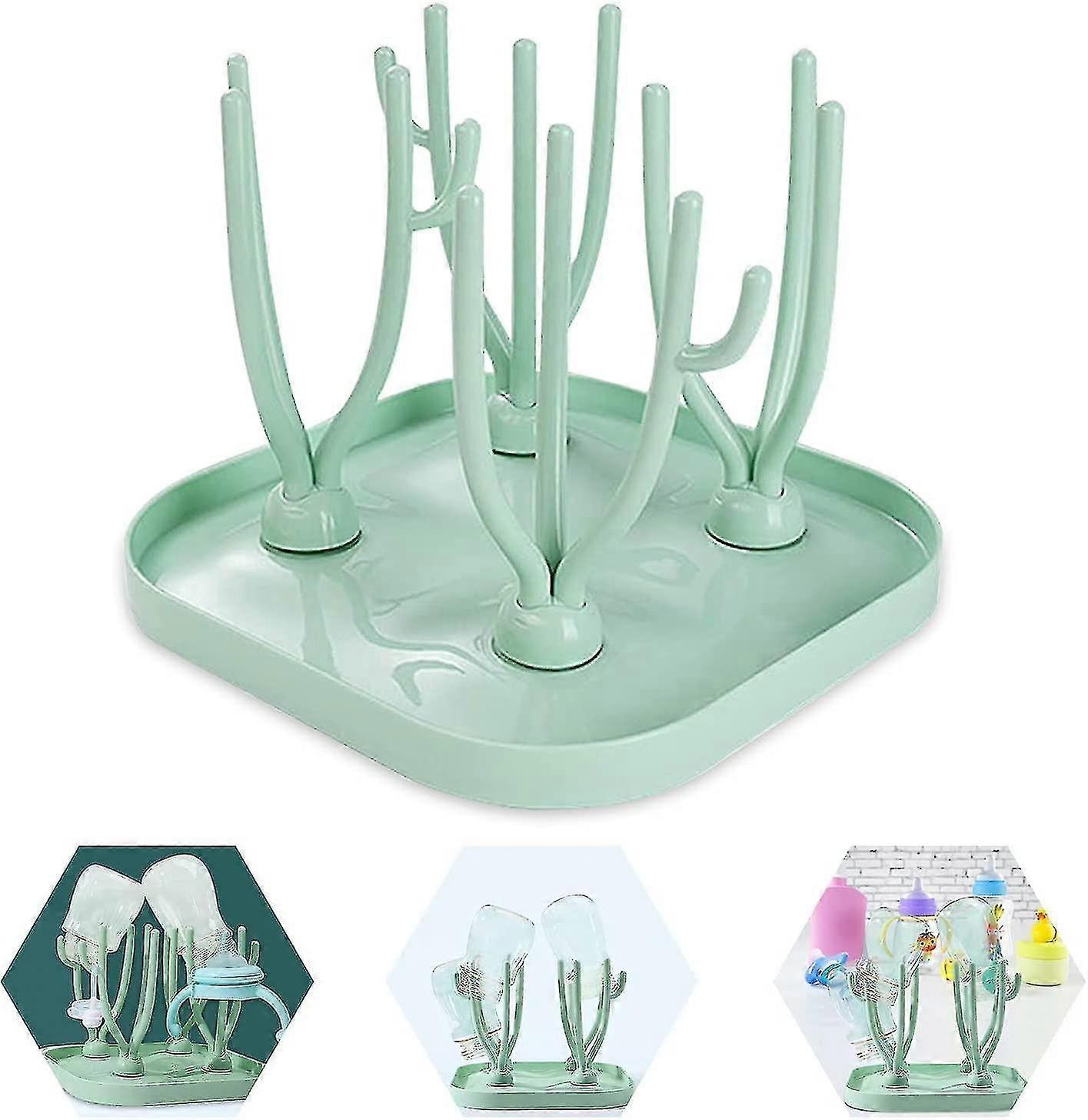 Space-Saving Baby Bottle Holder and Dish Rack for Efficient Drying