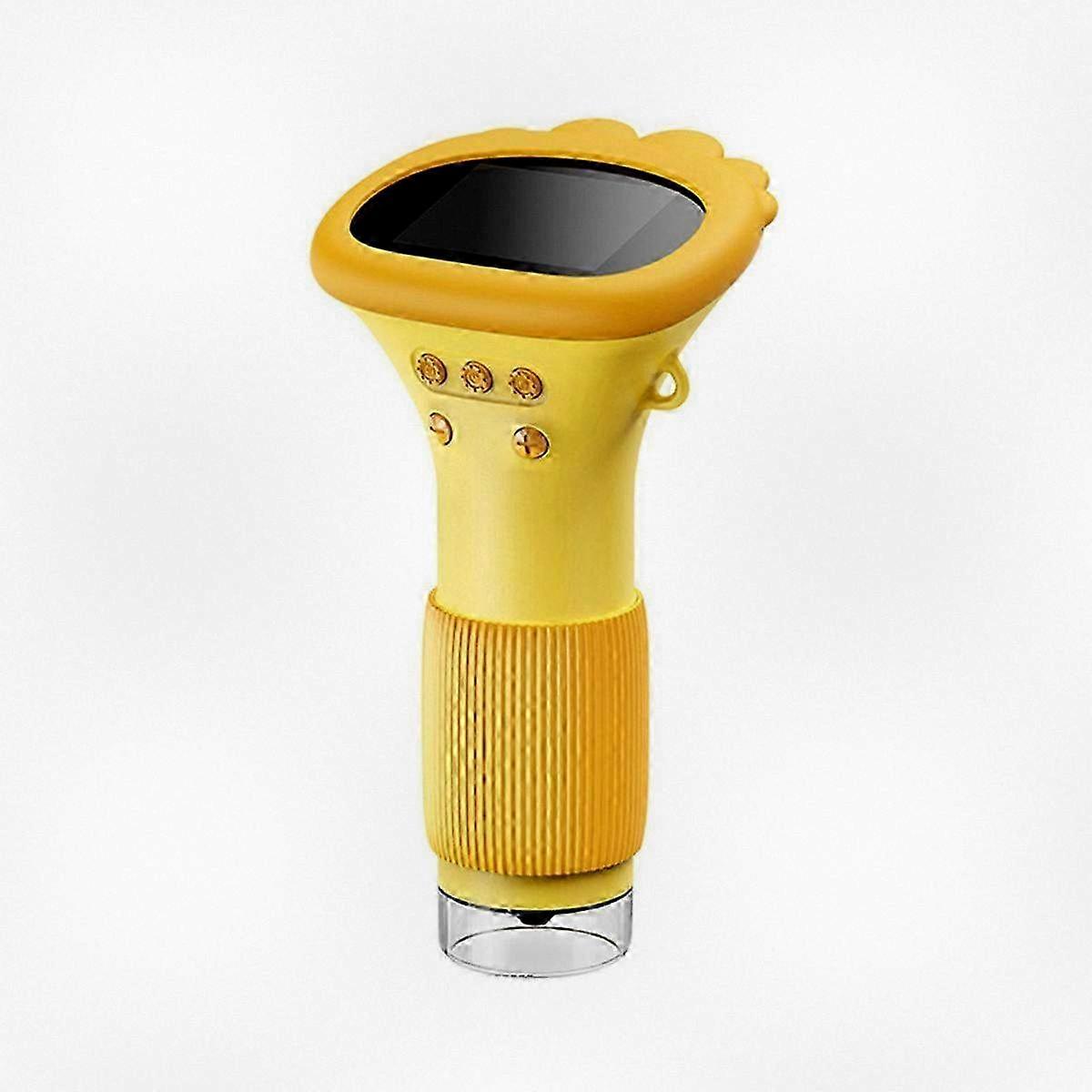 Kids' Handheld Magnifying Glass Toy for Science Exploration - Portable Mini Microscope in Yellow