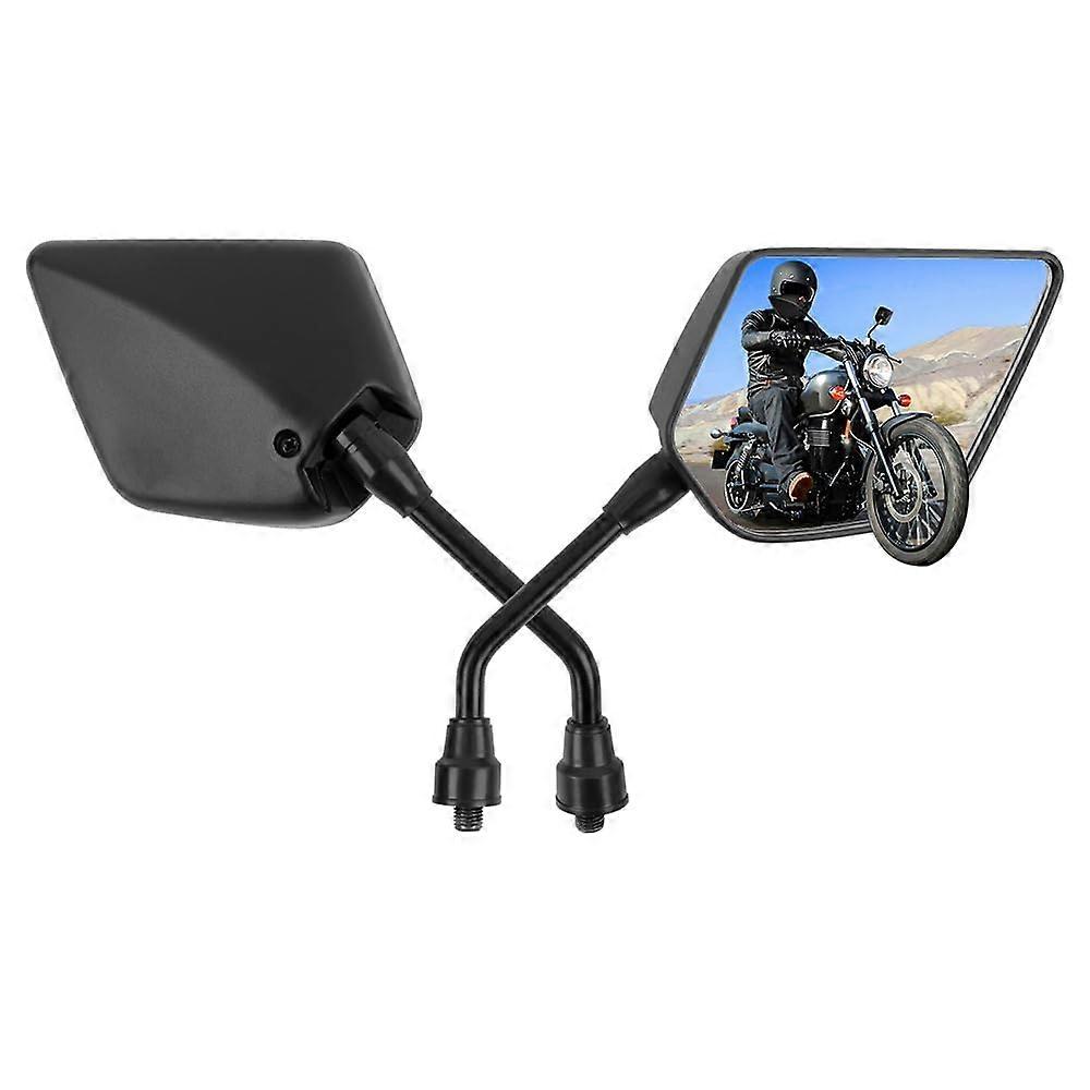 Universal Motorcycle Mirrors for Handlebars 2PCS Black ATV Mirrors for Handlebars Compatible with Scooter