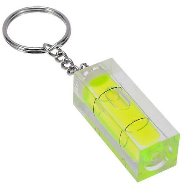Key ring / Key chain with spirit level Lime green one size
